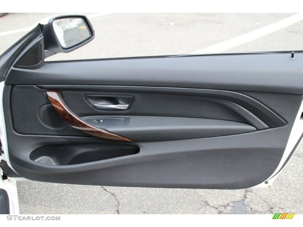 2015 BMW 4 Series 428i xDrive Coupe Black Door Panel Photo #102260214
