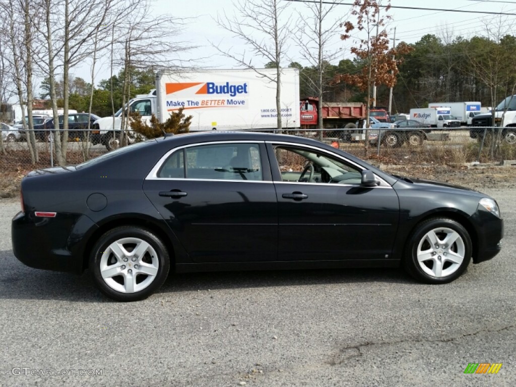 2009 Malibu LS Sedan - Black Granite Metallic / Titanium photo #5