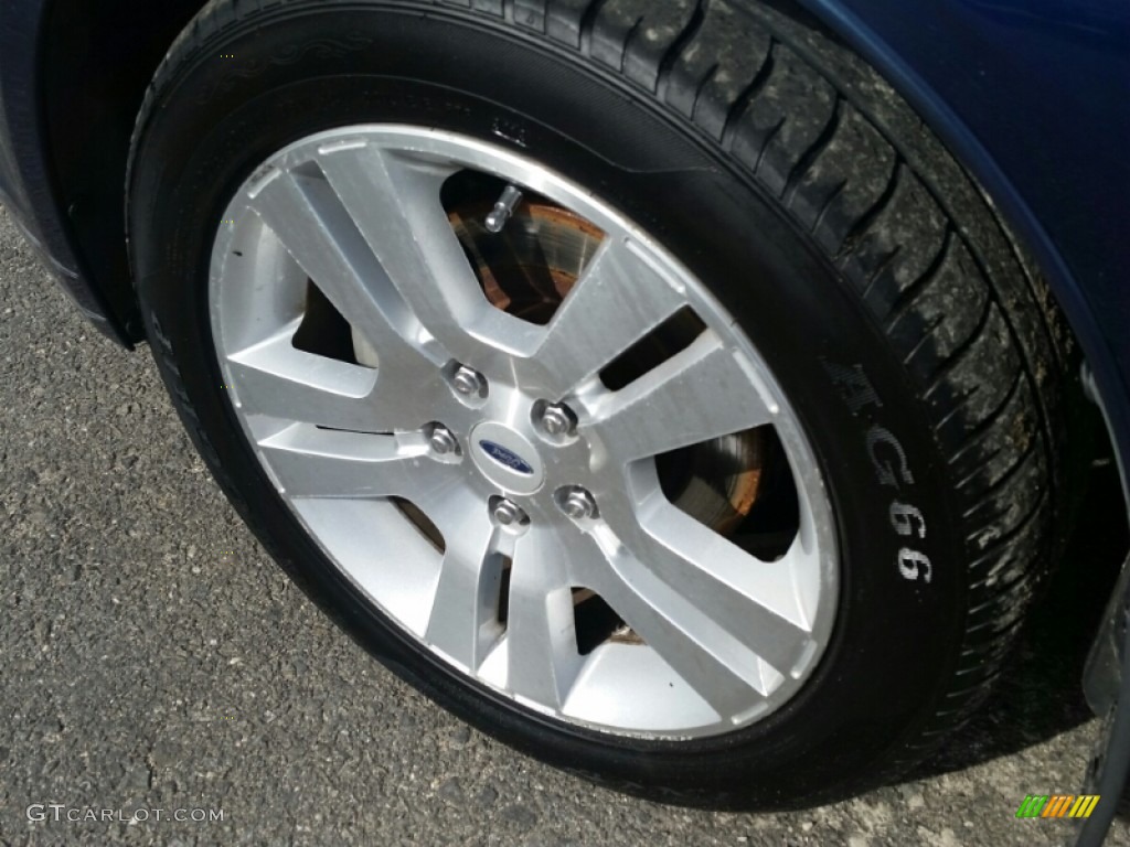 2007 Fusion SEL V6 AWD - Dark Blue Pearl Metallic / Light Stone photo #3