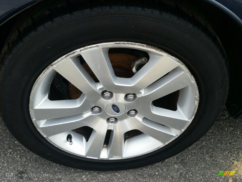 2007 Fusion SEL V6 AWD - Dark Blue Pearl Metallic / Light Stone photo #7