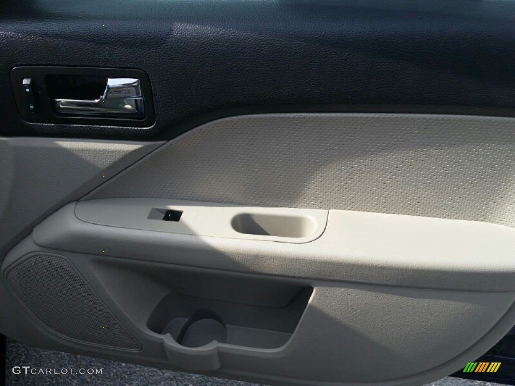 2007 Fusion SEL V6 AWD - Dark Blue Pearl Metallic / Light Stone photo #9