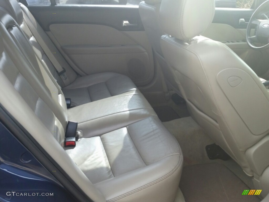 2007 Fusion SEL V6 AWD - Dark Blue Pearl Metallic / Light Stone photo #13