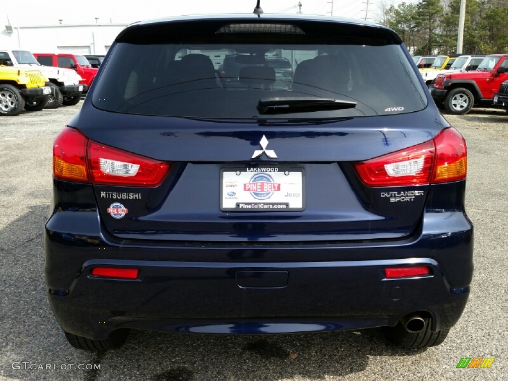 2012 Outlander Sport SE 4WD - Cosmic Blue / Black photo #8