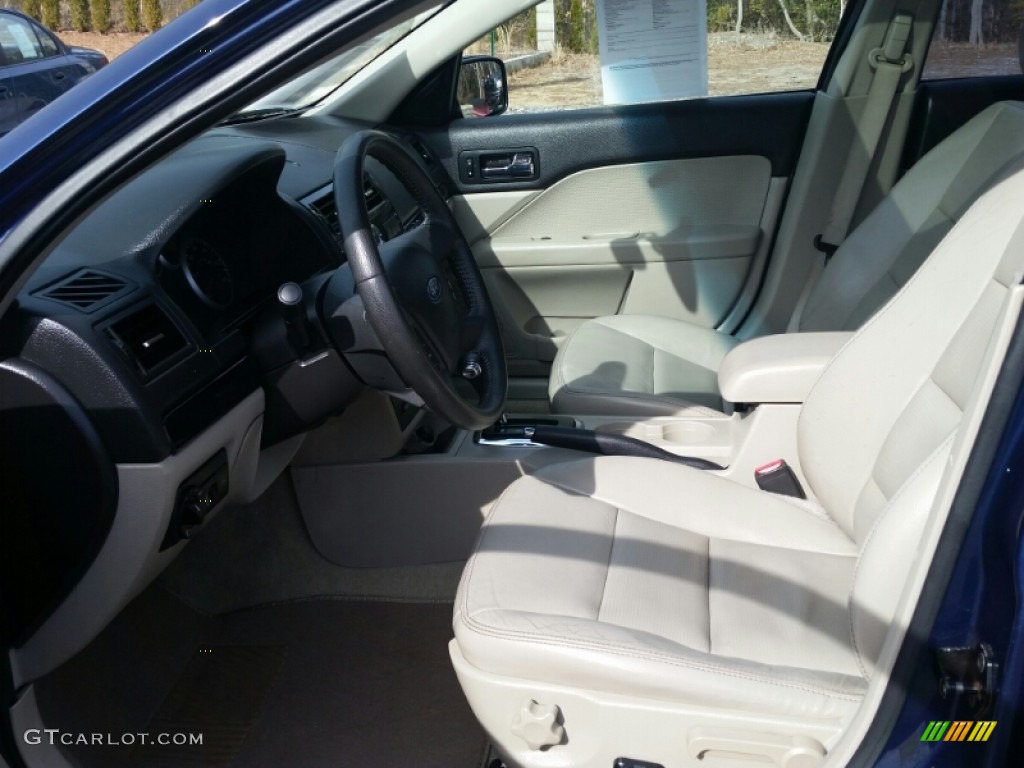 2007 Fusion SEL V6 AWD - Dark Blue Pearl Metallic / Light Stone photo #28