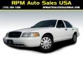 Vibrant White 2008 Ford Crown Victoria Police Interceptor