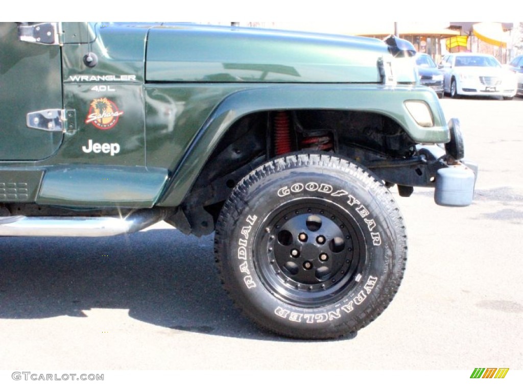 1998 Wrangler Sahara 4x4 - Moss Green Pearl / Green/Khaki photo #26