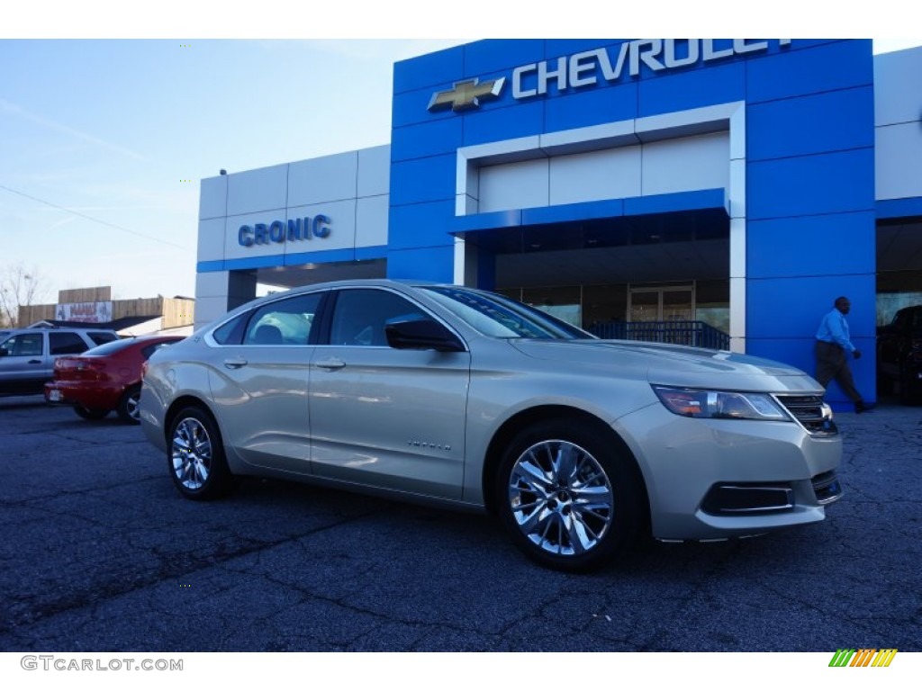 2014 Impala LS - Champagne Silver Metallic / Jet Black/Dark Titanium photo #1