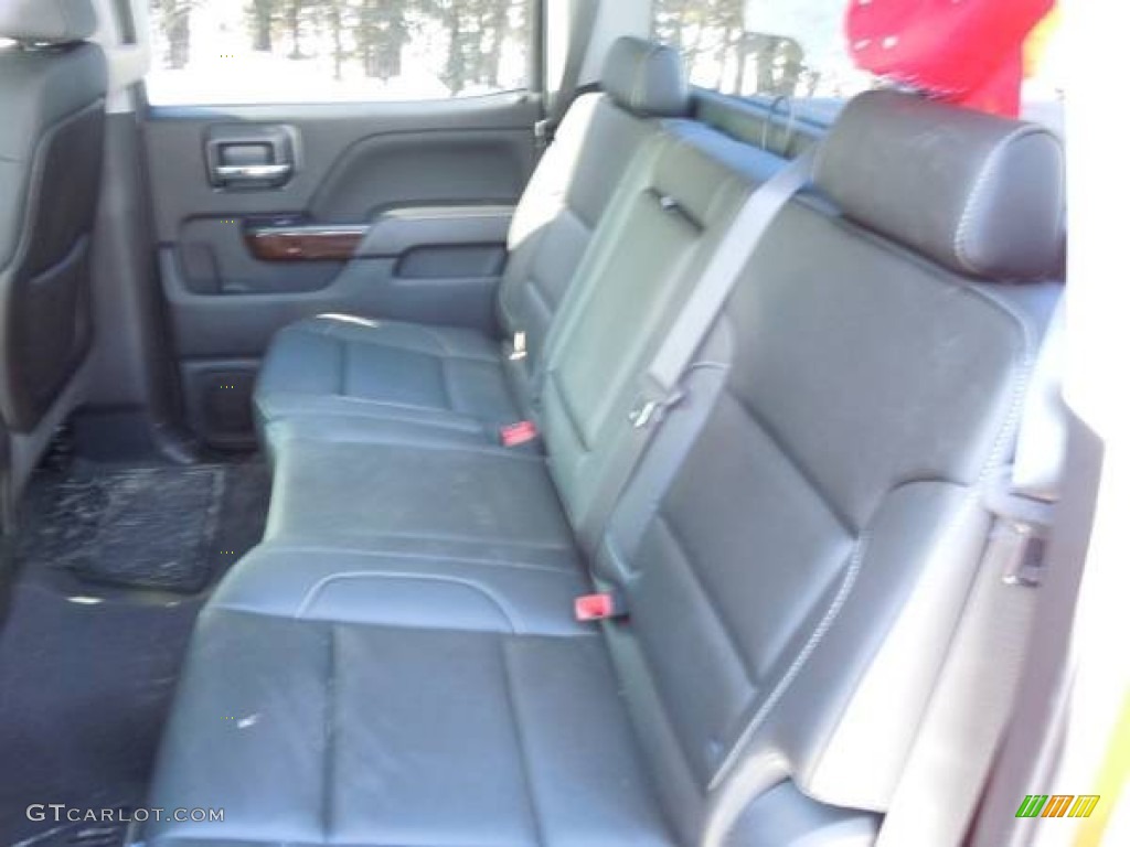 2015 GMC Sierra 2500HD SLT Crew Cab 4x4 Rear Seat Photo #102265274