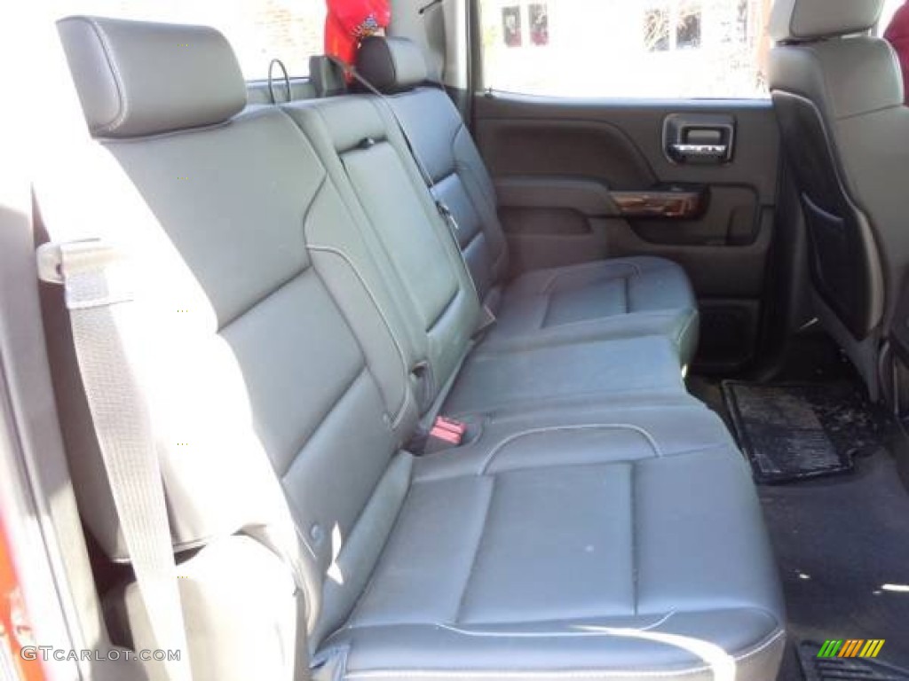 Jet Black/Dark Ash Interior 2015 GMC Sierra 2500HD SLT Crew Cab 4x4 Photo #102265292