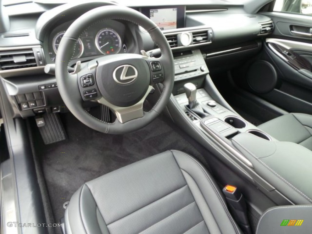 Black Interior 2015 Lexus RC 350 Photo #102266972