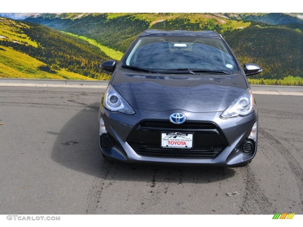 2015 Prius c Two - Magnetic Gray Metallic / Dark Blue/Gray photo #2