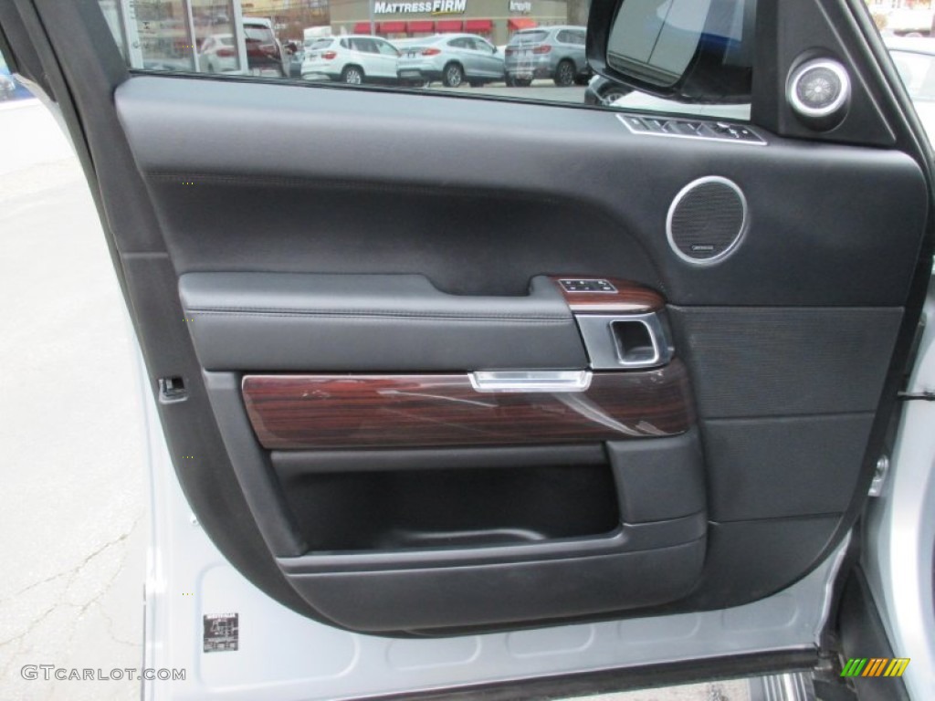 2014 Land Rover Range Rover HSE Ebony/Ebony Door Panel Photo #102269081