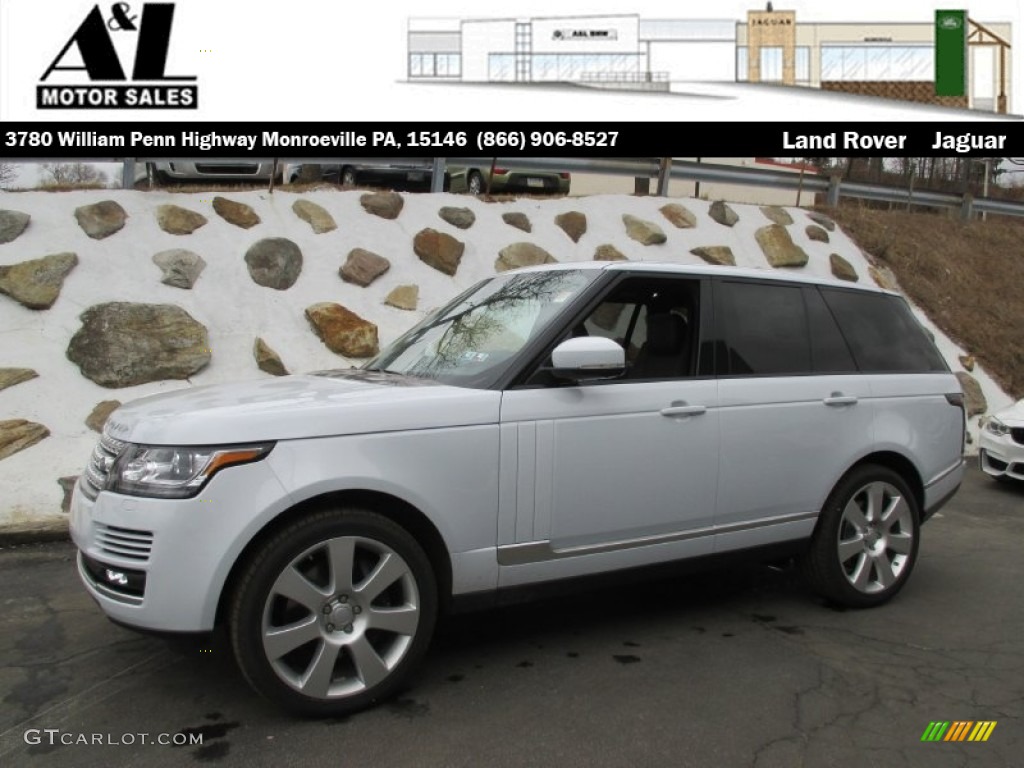 2015 Range Rover Supercharged - Yulong White / Ebony/Cirrus photo #1