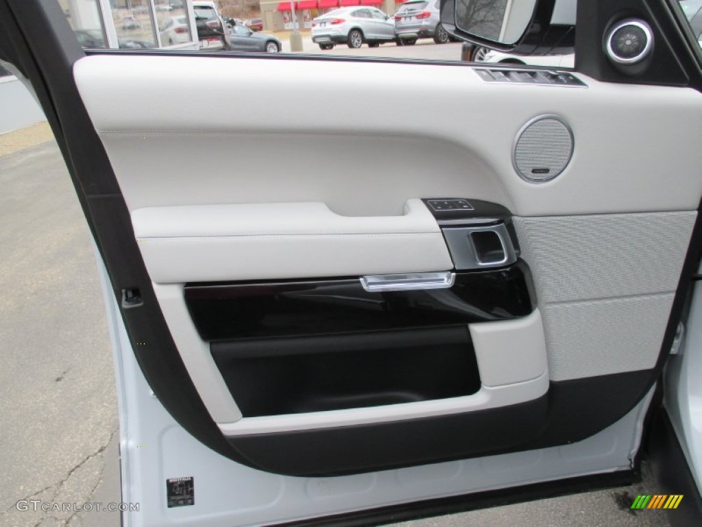 2015 Land Rover Range Rover Supercharged Ebony/Cirrus Door Panel Photo #102271400