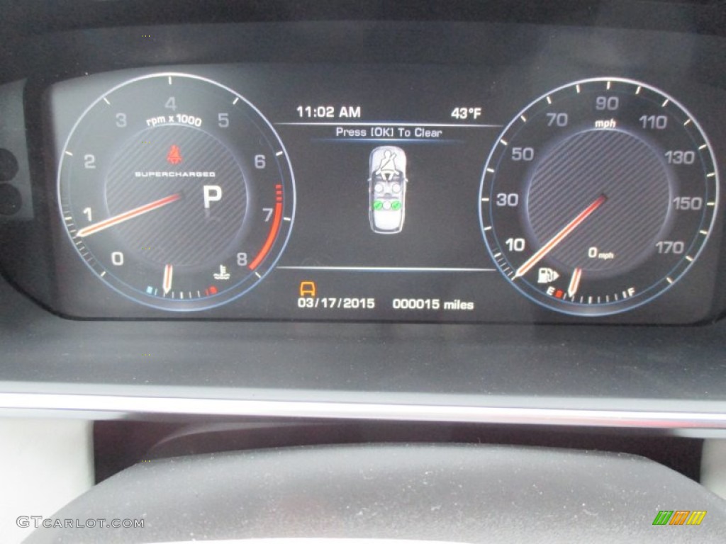 2015 Land Rover Range Rover Supercharged Gauges Photo #102271646