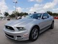 2014 Ingot Silver Ford Mustang V6 Premium Coupe  photo #13