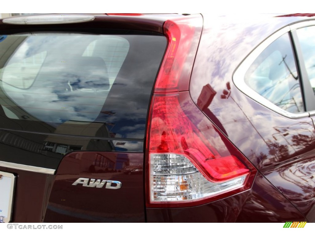 2013 CR-V LX AWD - Basque Red Pearl II / Gray photo #22