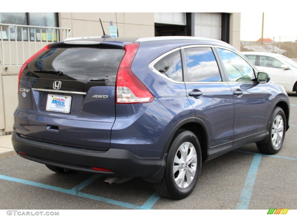 2012 CR-V EX-L 4WD - Twilight Blue Metallic / Gray photo #5