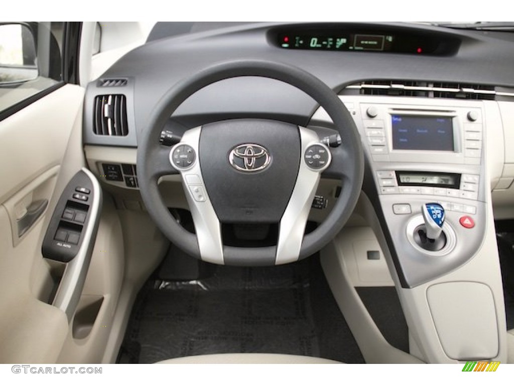 2012 Prius 3rd Gen Two Hybrid - Black / Bisque photo #5