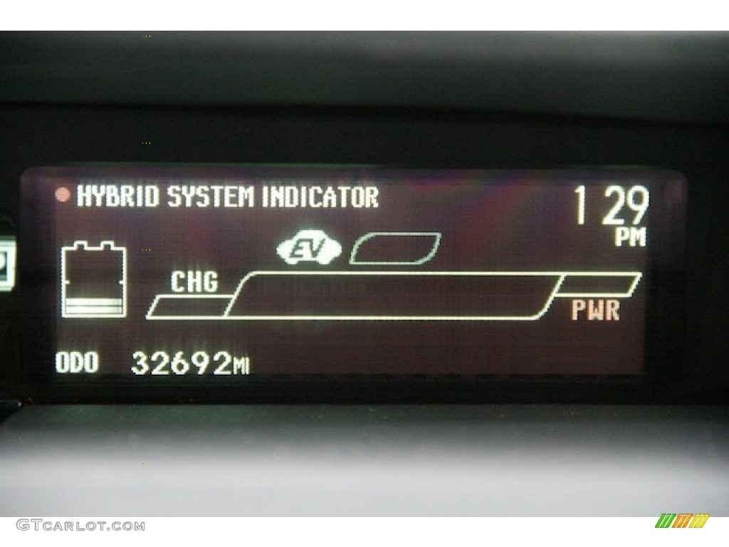 2012 Prius 3rd Gen Two Hybrid - Black / Bisque photo #6