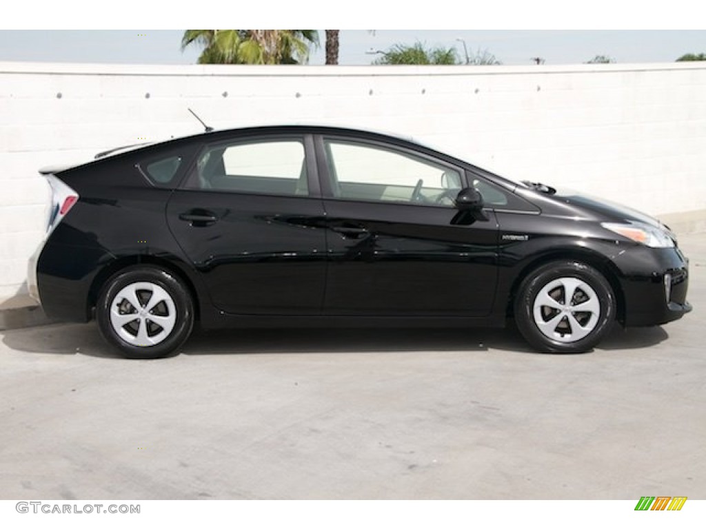 2012 Prius 3rd Gen Two Hybrid - Black / Bisque photo #8
