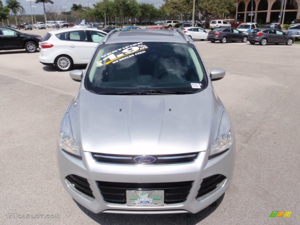 2014 Escape Titanium 1.6L EcoBoost - Ingot Silver / Medium Light Stone photo #16