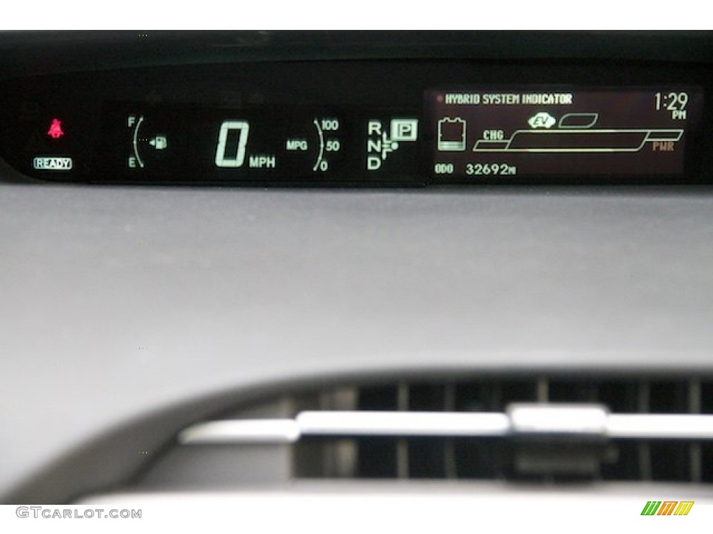 2012 Prius 3rd Gen Two Hybrid - Black / Bisque photo #21