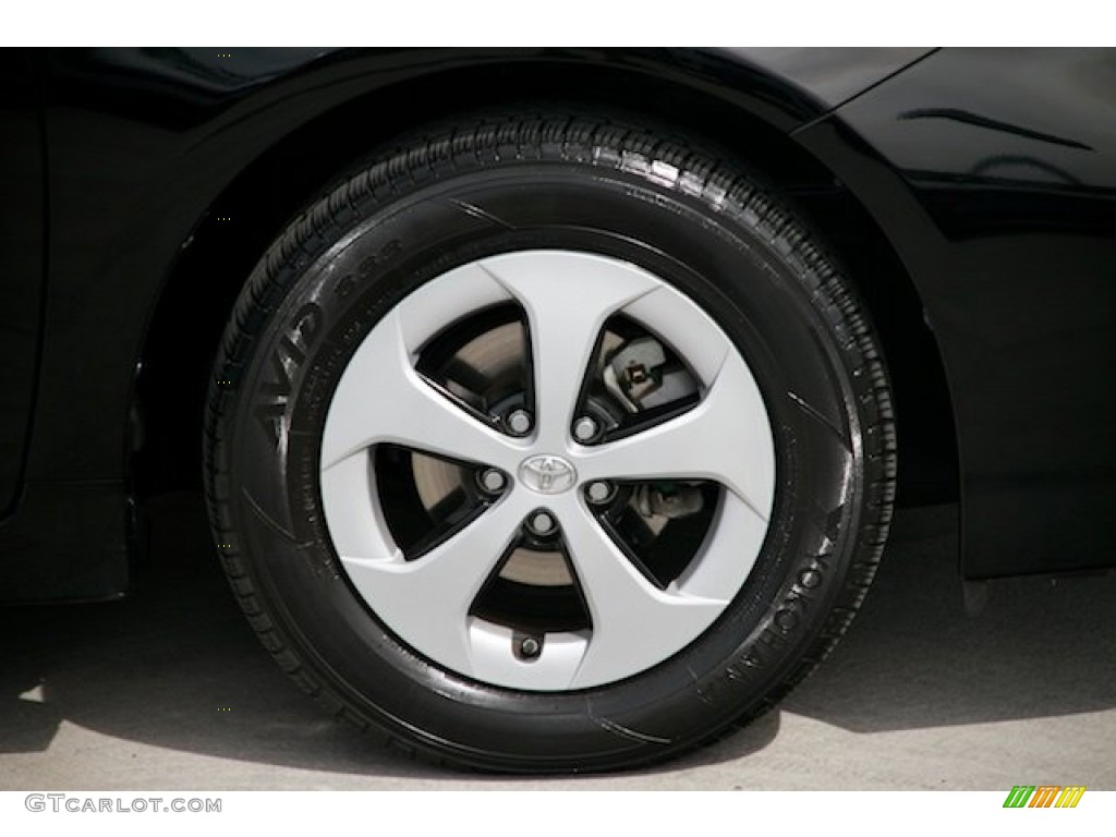 2012 Prius 3rd Gen Two Hybrid - Black / Bisque photo #28
