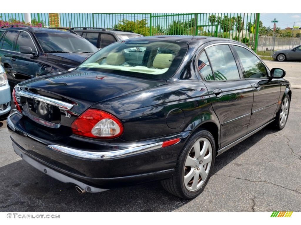 Ebony Black 2004 Jaguar X-Type 3.0 Exterior Photo #102278207