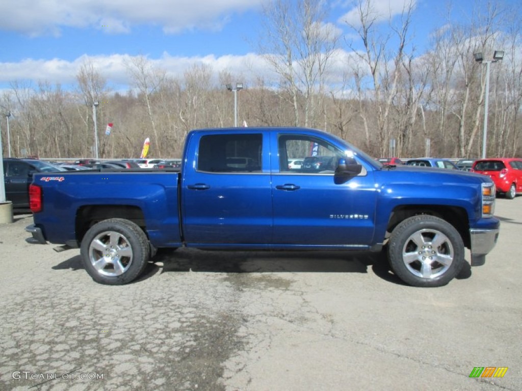 2014 Silverado 1500 LT Crew Cab 4x4 - Blue Topaz Metallic / Jet Black/Dark Ash photo #11