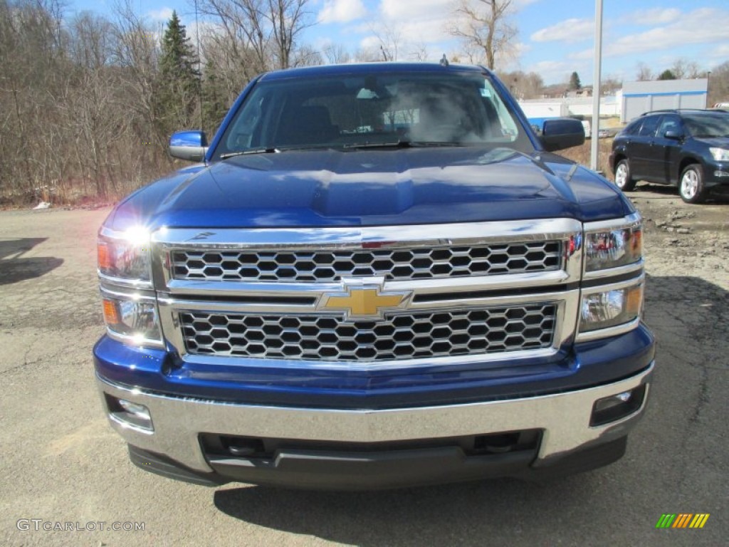 2014 Silverado 1500 LT Crew Cab 4x4 - Blue Topaz Metallic / Jet Black/Dark Ash photo #14