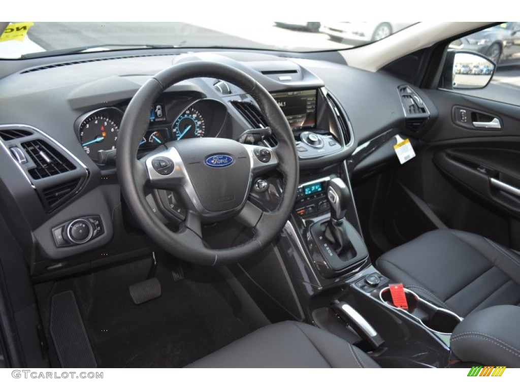 Charcoal Black Interior 2015 Ford Escape Titanium Photo #102279569
