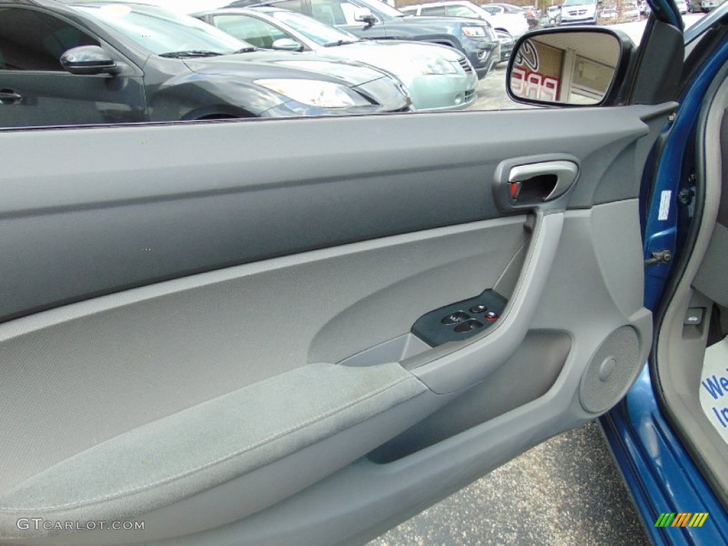 2007 Civic LX Coupe - Atomic Blue Metallic / Gray photo #12