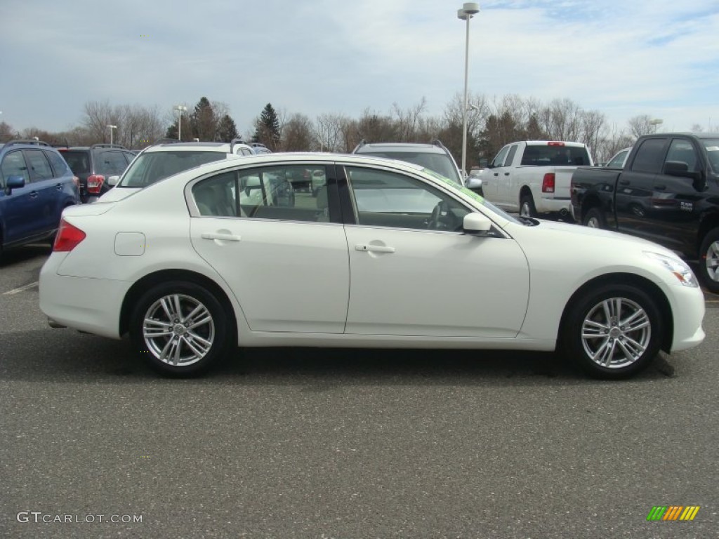 Moonlight White 2012 Infiniti G 25 x AWD Sedan Exterior Photo #102280751