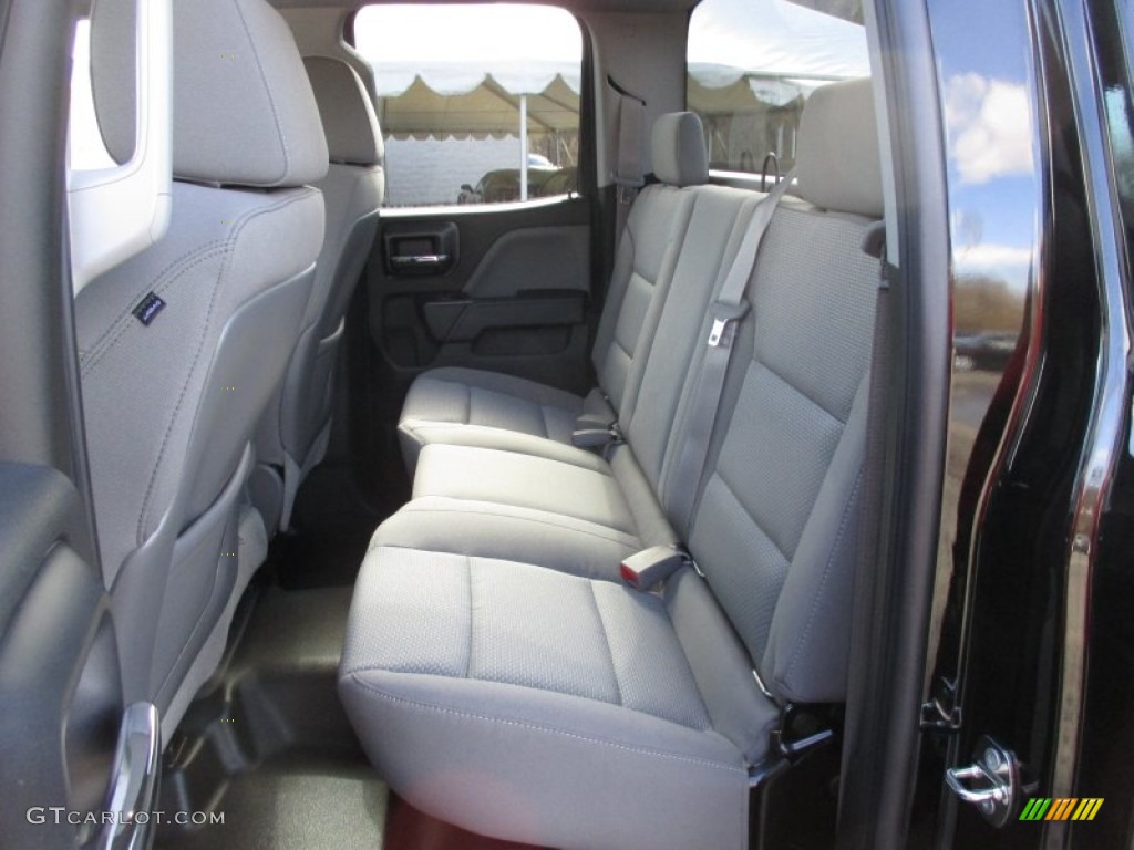 Dark Ash/Jet Black Interior 2015 Chevrolet Silverado 1500 WT Crew Cab 4x4 Black Out Edition Photo #102282023