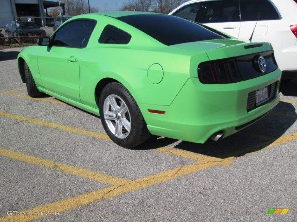 2014 Mustang V6 Premium Coupe - Gotta Have it Green / Charcoal Black photo #4