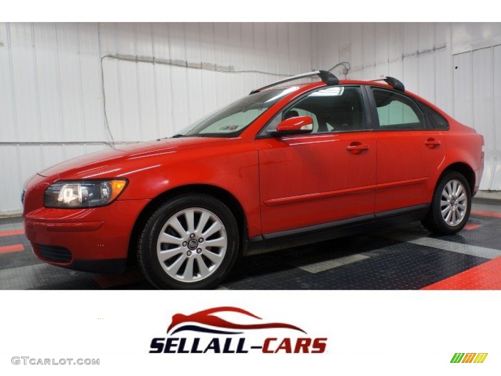 2005 S40 2.4i - Passion Red / Off Black photo #1