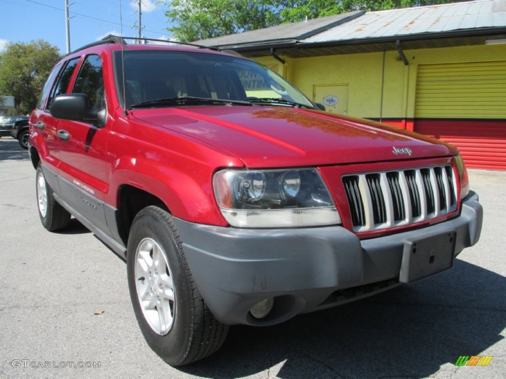 2004 Grand Cherokee Laredo - Inferno Red Pearl / Dark Slate Gray photo #1