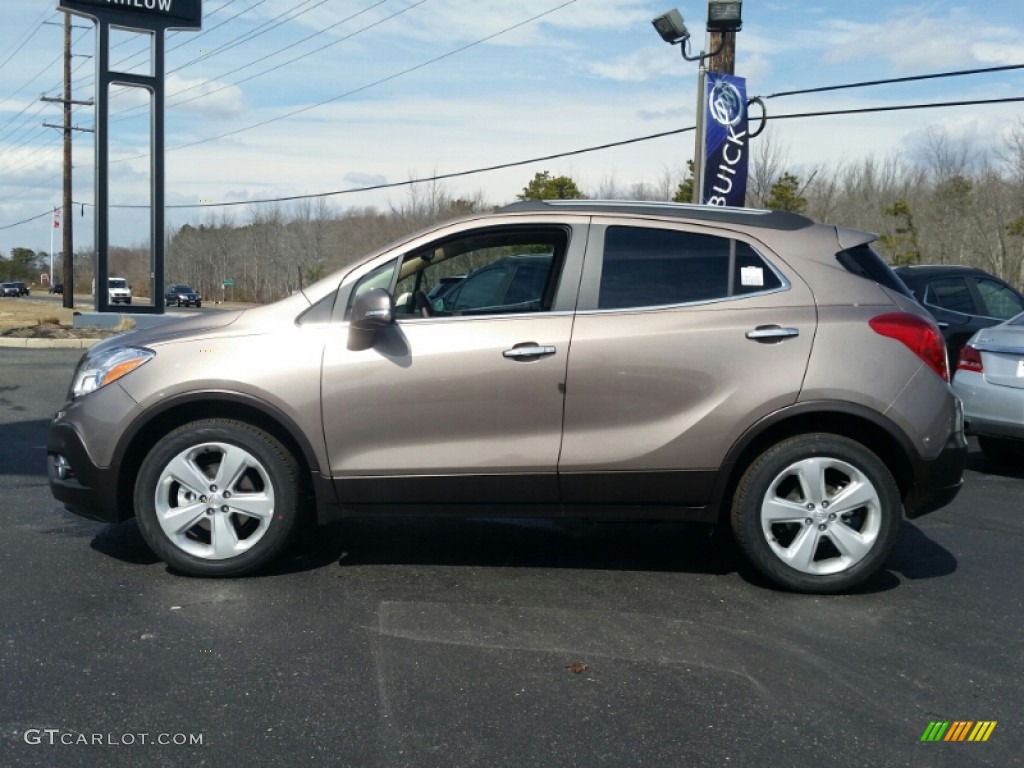 Cocoa Silver Metallic 2015 Buick Encore Leather AWD Exterior Photo #102289403