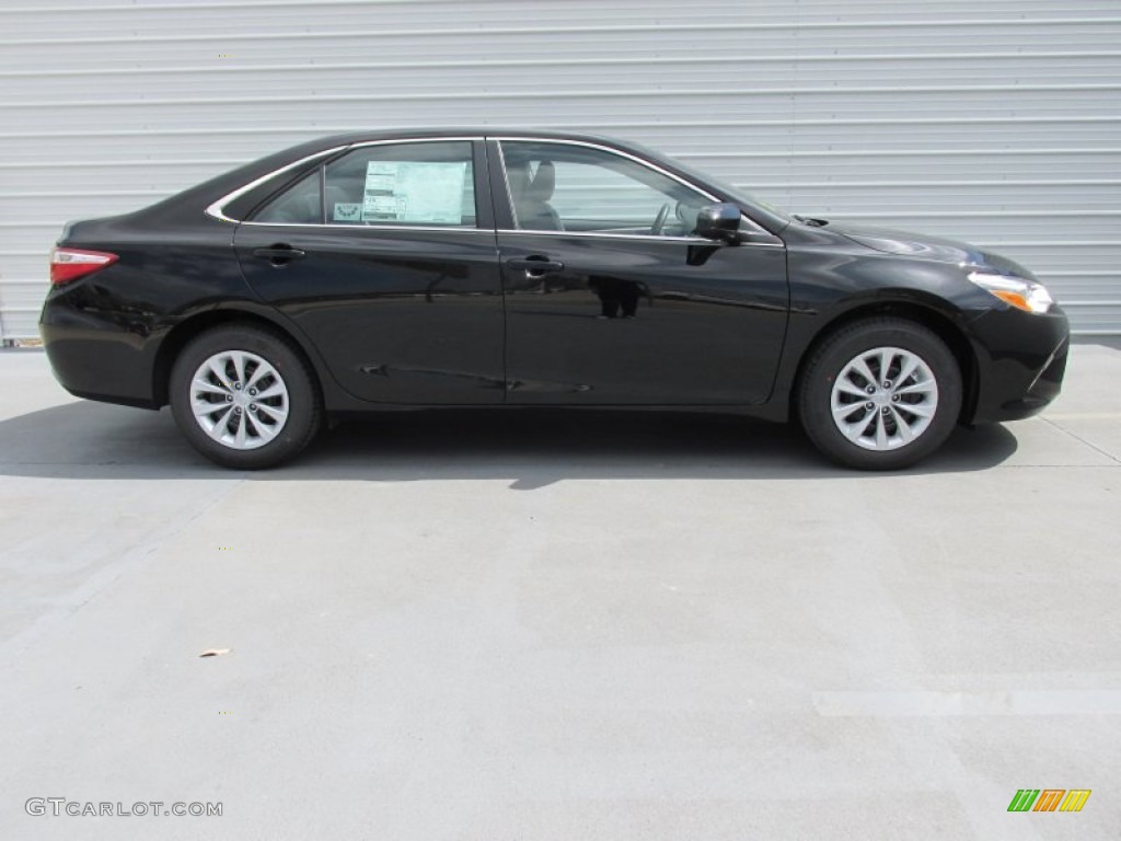 2015 Camry LE - Attitude Black Metallic / Ash photo #3