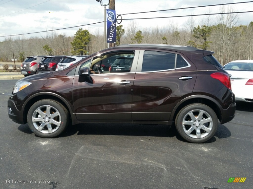 Deep Espresso Brown Metallic 2015 Buick Encore Leather AWD Exterior Photo #102289682