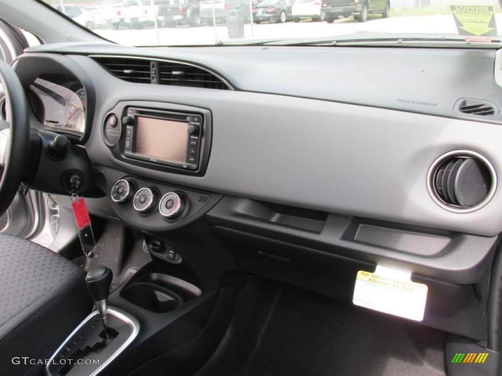 2015 Toyota Yaris 3-Door LE Black Dashboard Photo #102290423
