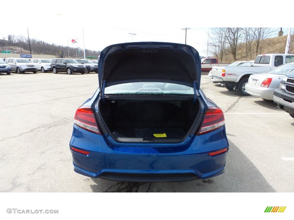 2015 Civic LX Coupe - Dyno Blue Pearl / Gray photo #13