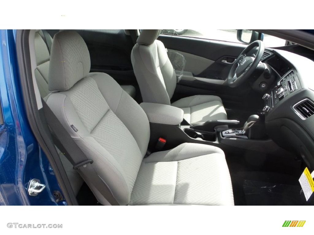 2015 Civic LX Coupe - Dyno Blue Pearl / Gray photo #16