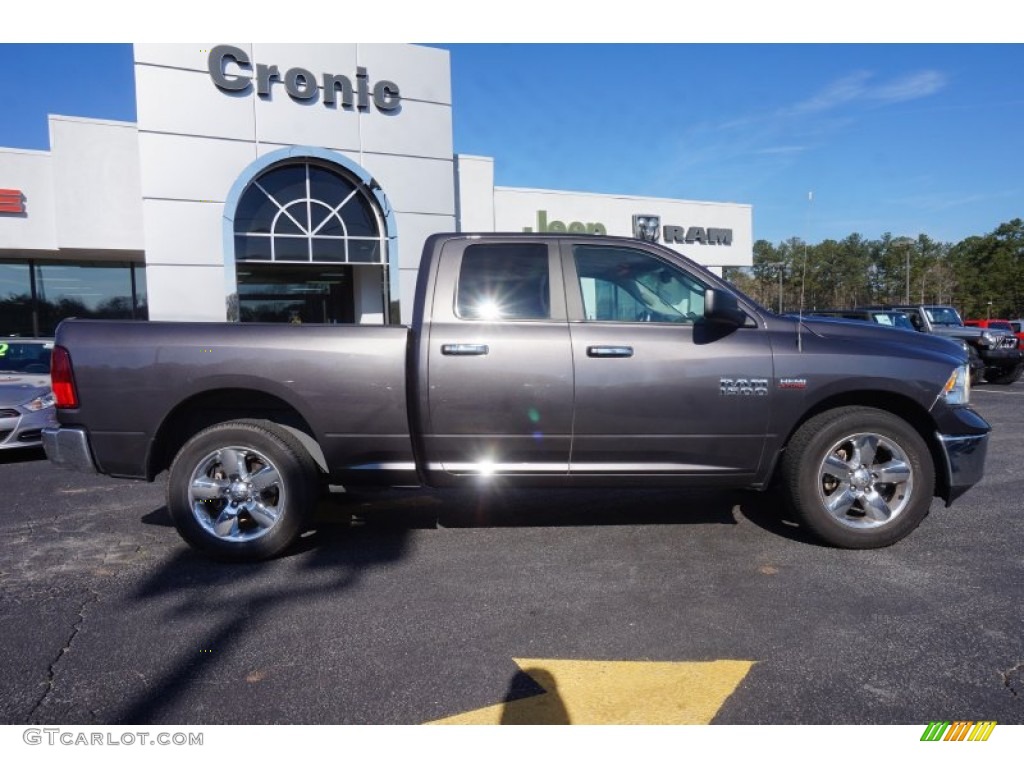 2014 1500 Big Horn Quad Cab - Granite Crystal Metallic / Black/Diesel Gray photo #8