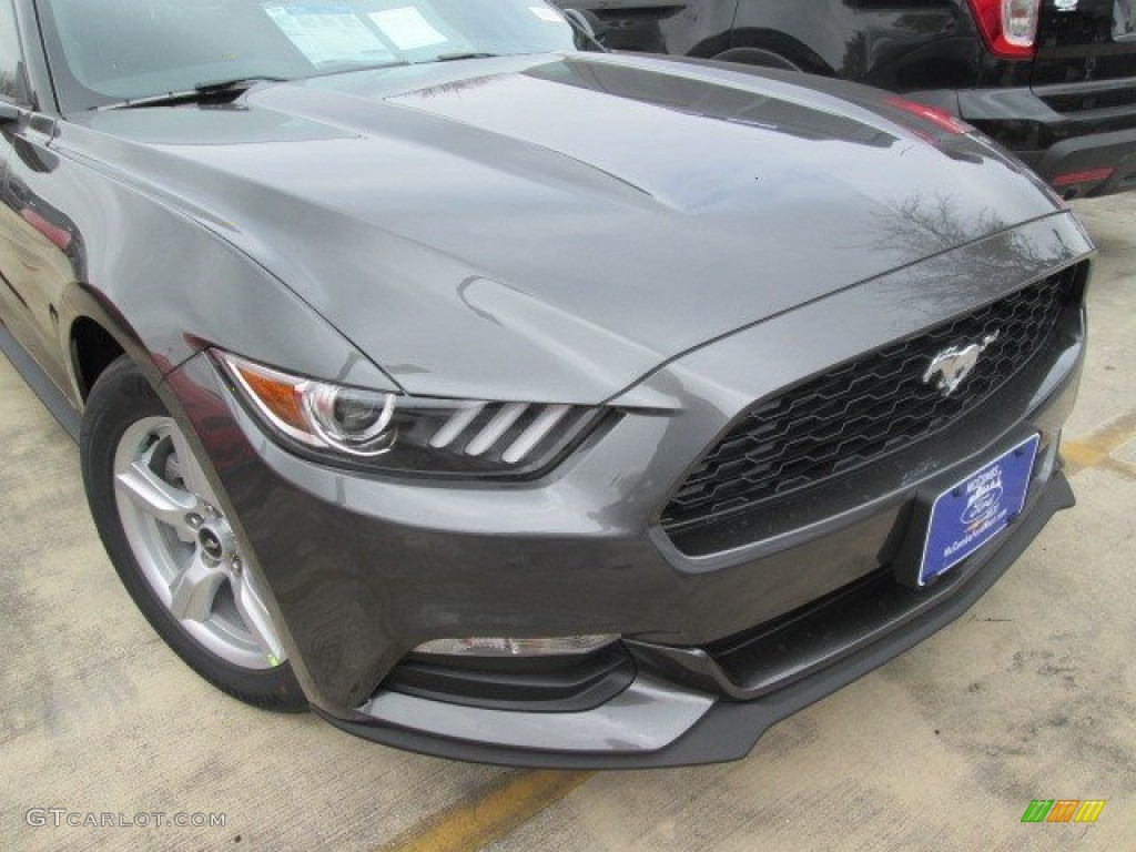 2015 Mustang V6 Coupe - Magnetic Metallic / Ebony photo #3