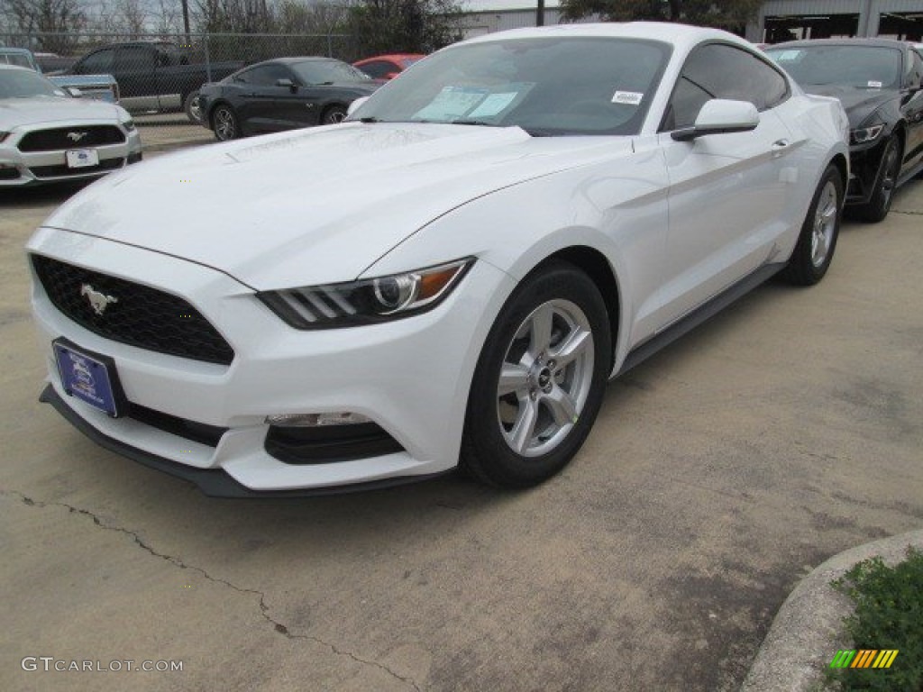 2015 Mustang V6 Coupe - Oxford White / Ebony photo #4