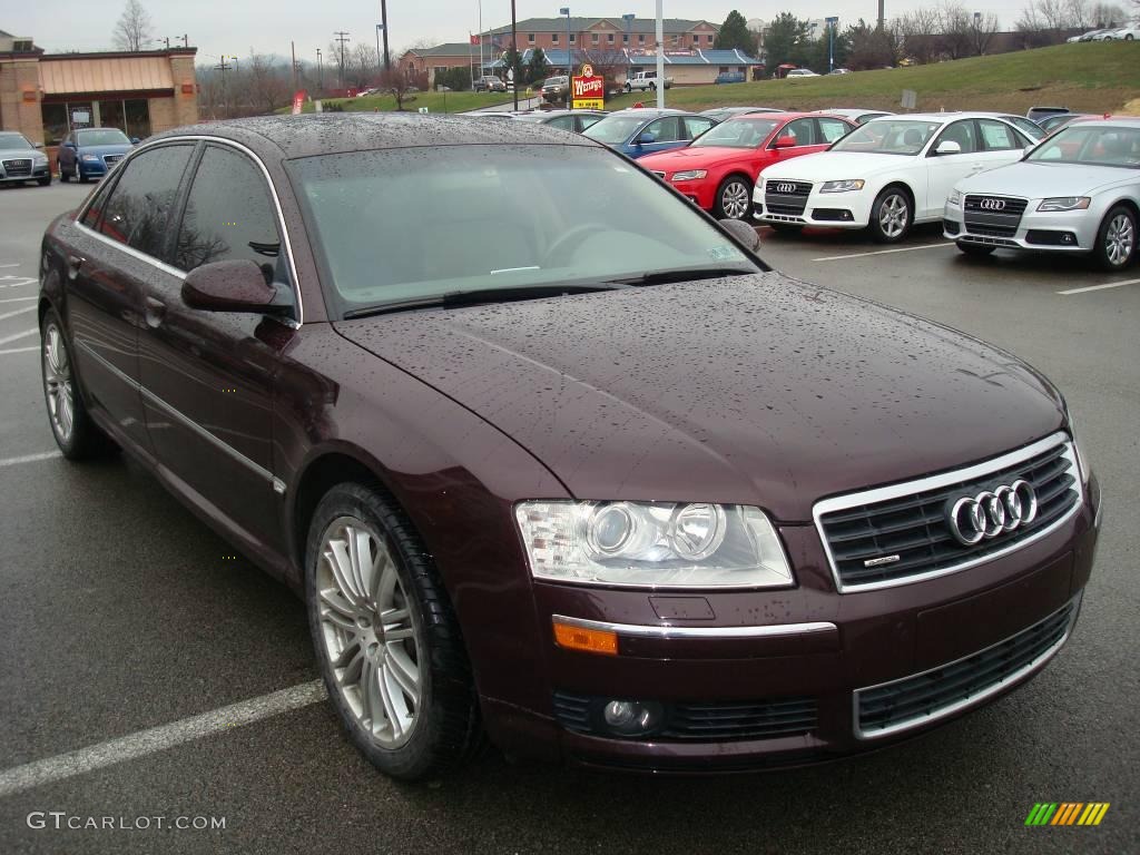 2004 A8 L 4.2 quattro - Burgundy Red Pearl Effect / Beige photo #5