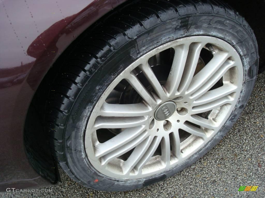 2004 A8 L 4.2 quattro - Burgundy Red Pearl Effect / Beige photo #7