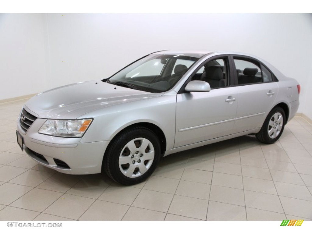 Bright Silver 2009 Hyundai Sonata GLS Exterior Photo #102301565